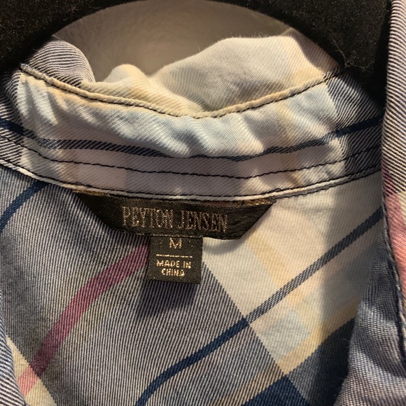 Peyton Jensen Plaid Buttondown - Picture 3 of 3